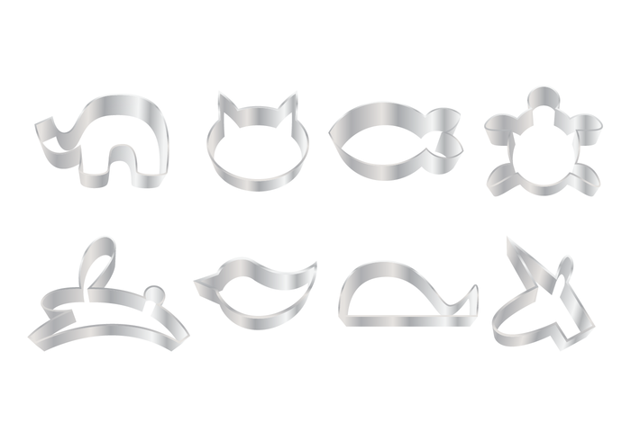 Gratis Animal Cookie Cutter Vector