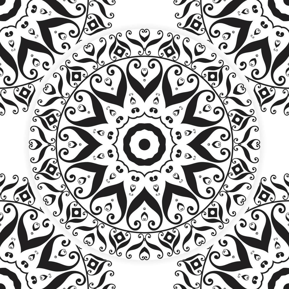 mandala i vektor. de runda mönster. årgång dekorativ element för målning. abstrakt mandala illustration, dekorativ mandala design vektor