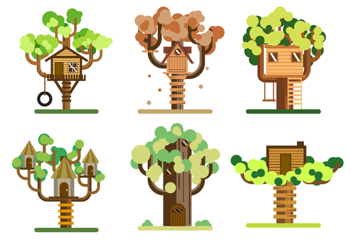 Gratis Treehouse Vector