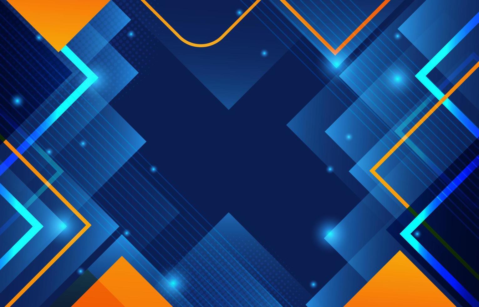 blau orange abstrakt vektor