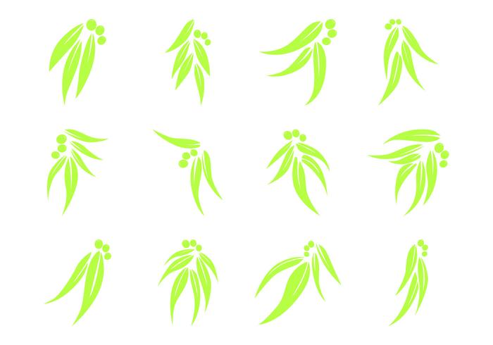 Gratis Eucalyptus Leaf Logo Vector