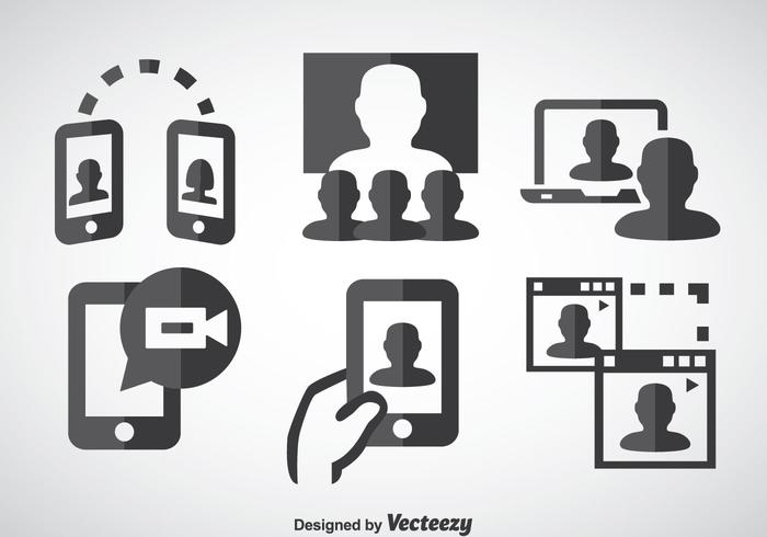 Webinar icons vektor