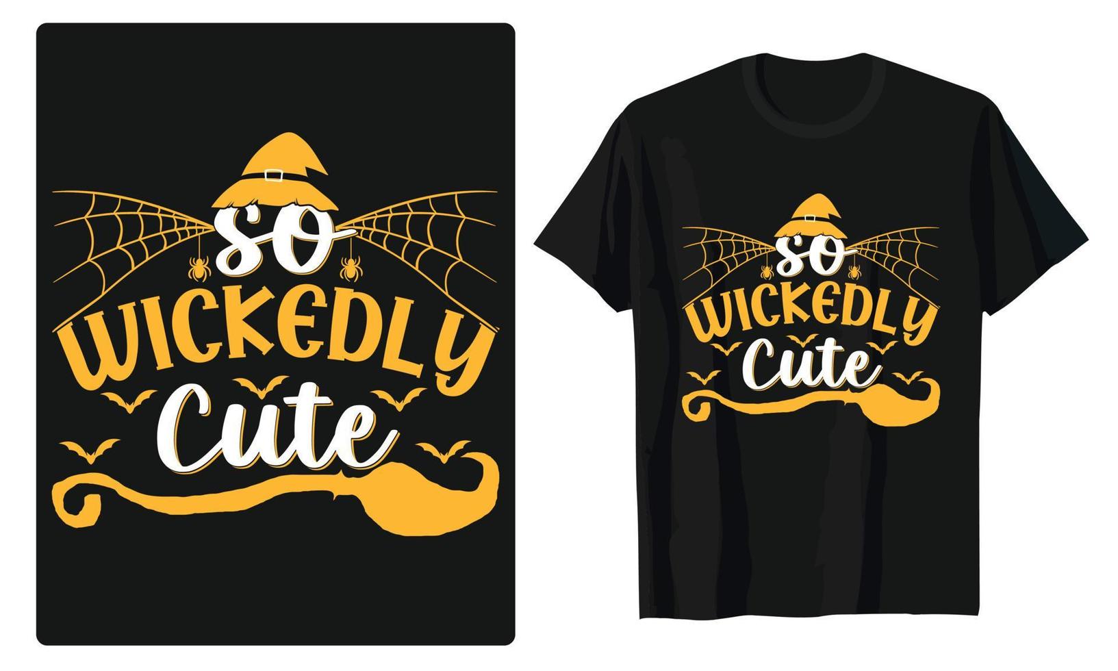 beste halloween-typografie und grafik für t-shirt, banner, poster, geschenkkartendesign vektor