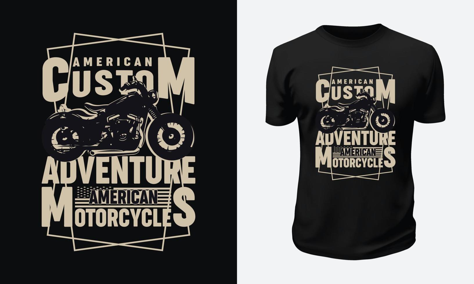 Motorrad- und Renn-T-Shirt-Design vektor