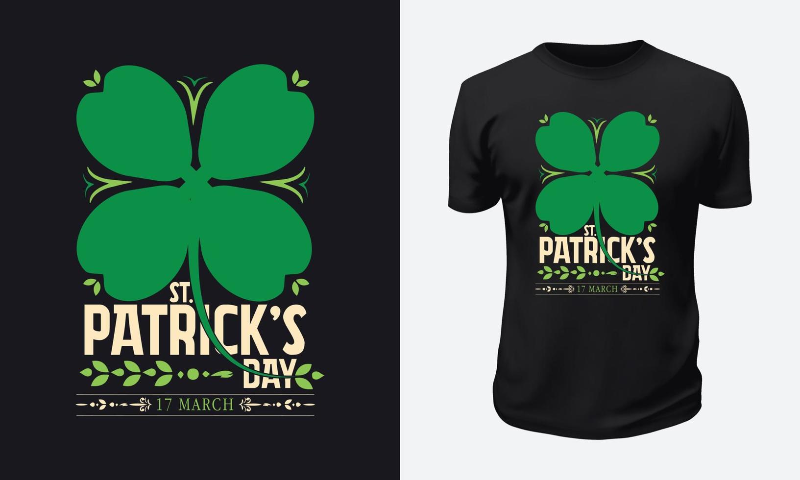 st. Patricks Day T-Shirt-Design vektor