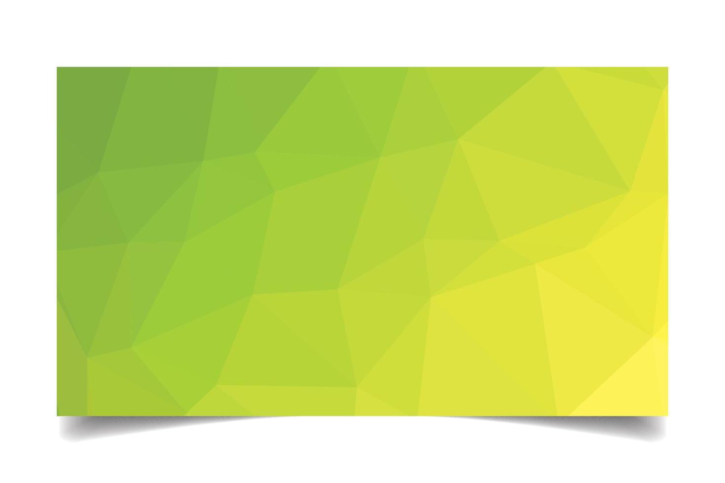 grön Färg triangulerade bakgrund textur vektor för företag kort mall