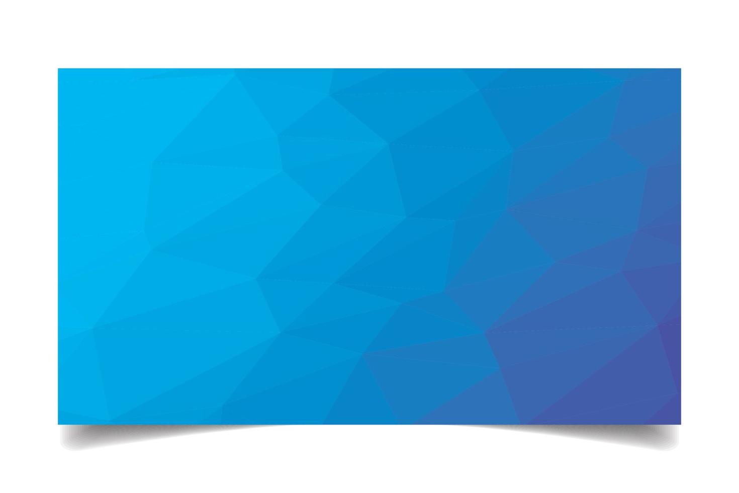 blå Färg triangulerade bakgrund textur vektor för företag kort mall