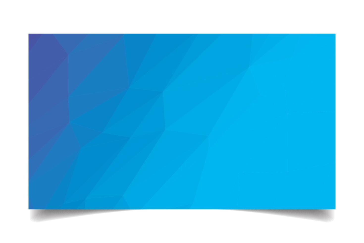 blaue Farbe triangulierter Hintergrundtexturvektor für Visitenkartenvorlage vektor