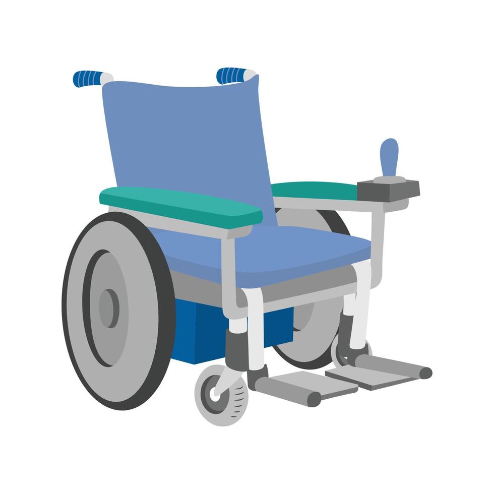 Rollstuhl medizinisches Symbol Rollstuhl-Vektor-Illustration Rollstuhl isoliert auf weißem Hintergrund vektor