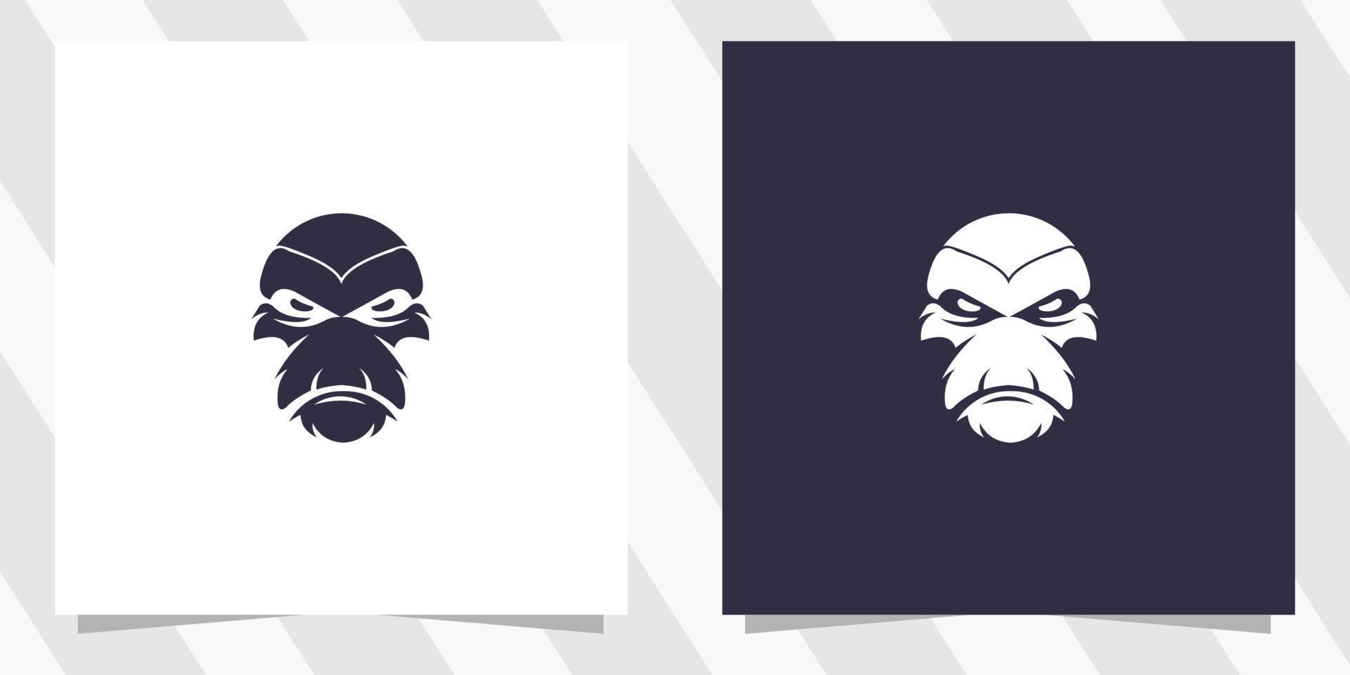 gorilla logotyp design premie vektor