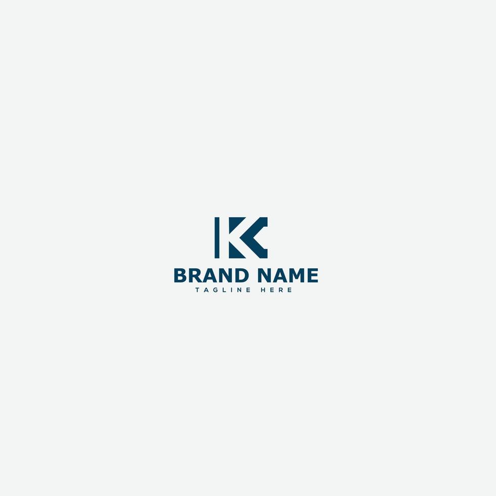 kc-Logo-Design-Vorlage, Vektorgrafik-Branding-Element vektor