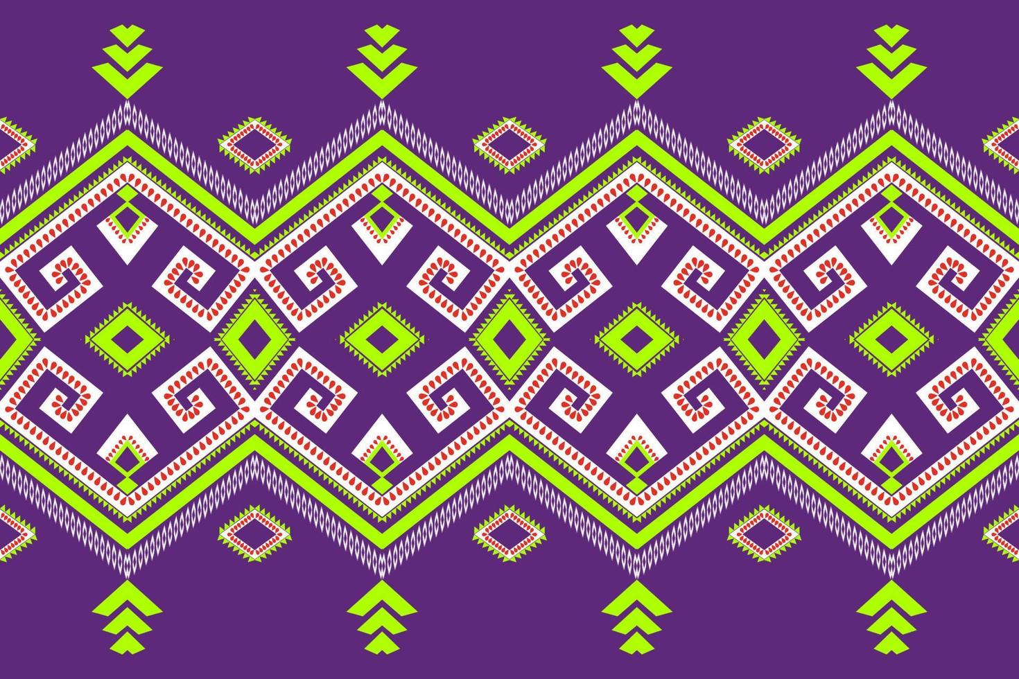 traditionell etnisk geometrisk tyg mönster vektor