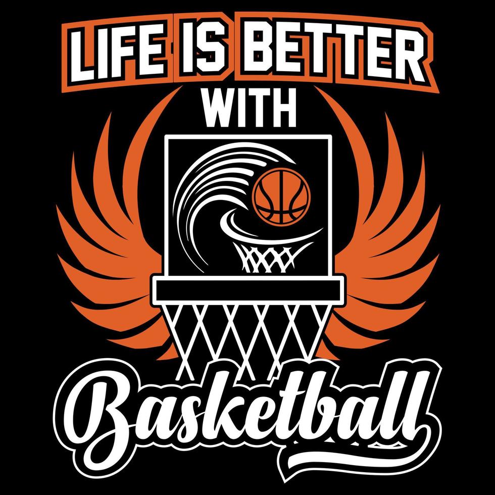 kundenspezifisches grafisches T-Shirt des Basketballs, Basketballspielvektor, Basketballspielerschattenbild vektor