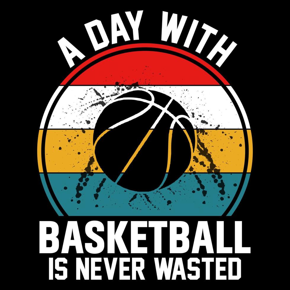 kundenspezifisches grafisches T-Shirt des Basketballs, Basketballspielvektor, Basketballspielerschattenbild vektor