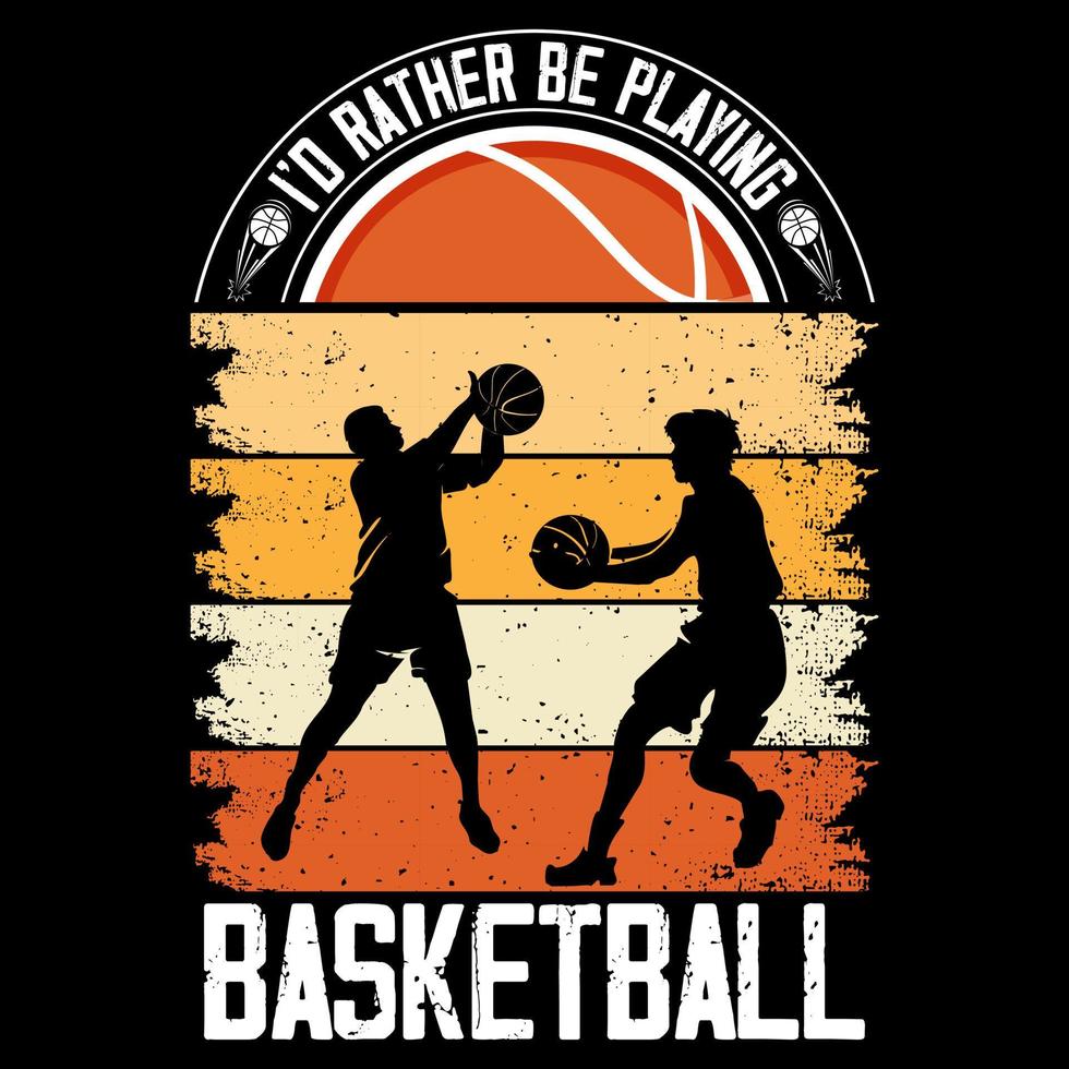 Basketball-T-Shirt-Designbündel, Basketball-T-Shirt-Set mit benutzerdefinierter Grafik, Basketballspielvektor, Basketballspieler-Silhouette vektor