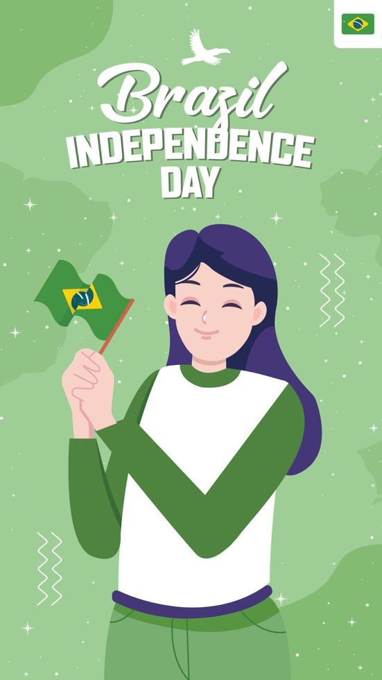 konzeptillustration zum unabhängigkeitstag von brasilien vektor