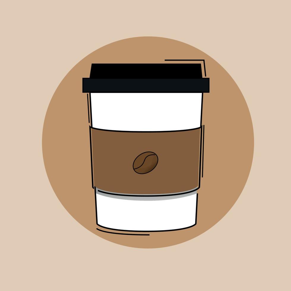 Kaffee Pappbecher vektor