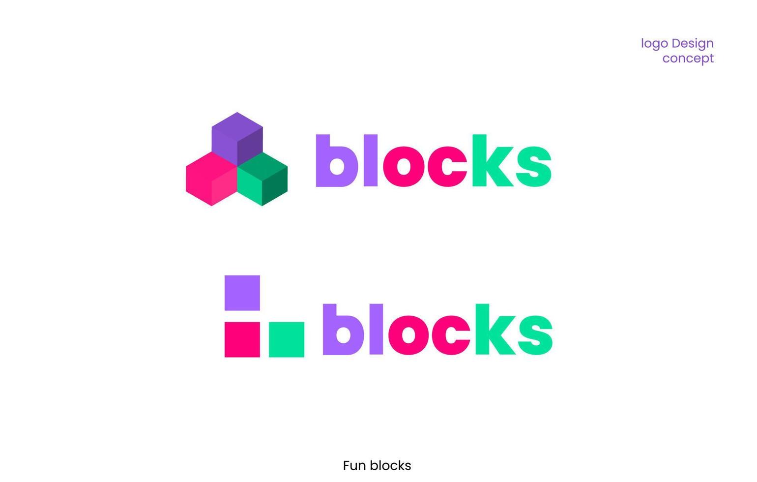 block logotyp design vektor