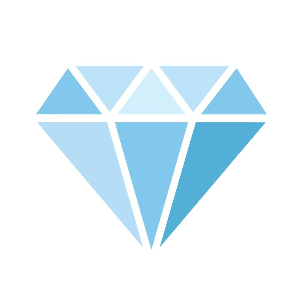 enkel diamant ikon. vektor illustration