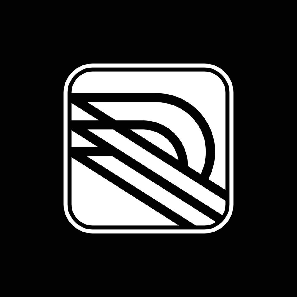 buchstabe r geometrisches modernes abstraktes logo vektor