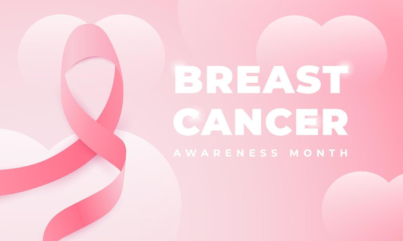 Brustkrebs-Bewusstseinsmonat, geeignet für Hintergründe, Banner, Poster und andere vektor