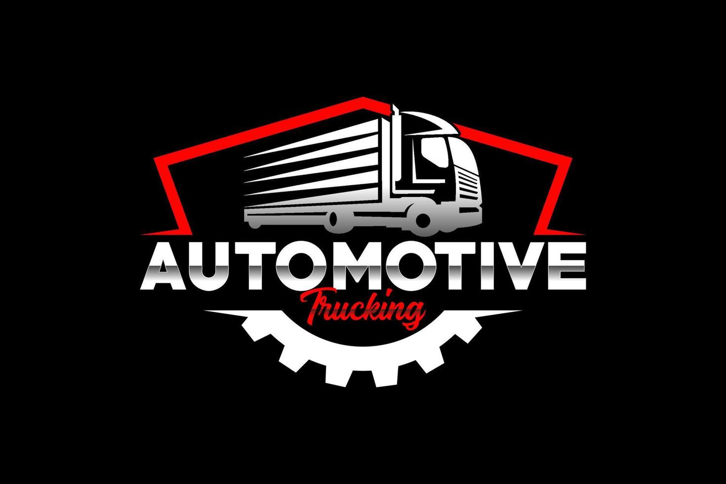 LKW-Silhouette abstrakter Logo-Vorlagenvektor. geeignet für frachtlogo, lieferlastwagen, logistiklogo vektor