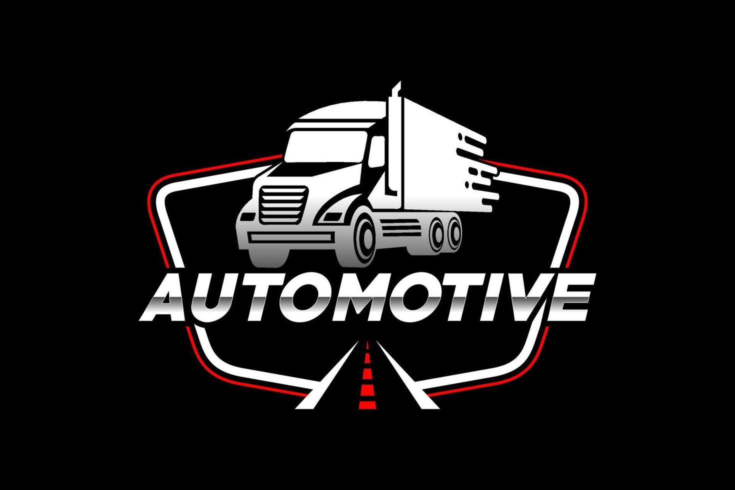 LKW-Silhouette abstrakter Logo-Vorlagenvektor. geeignet für frachtlogo, lieferlastwagen, logistiklogo vektor