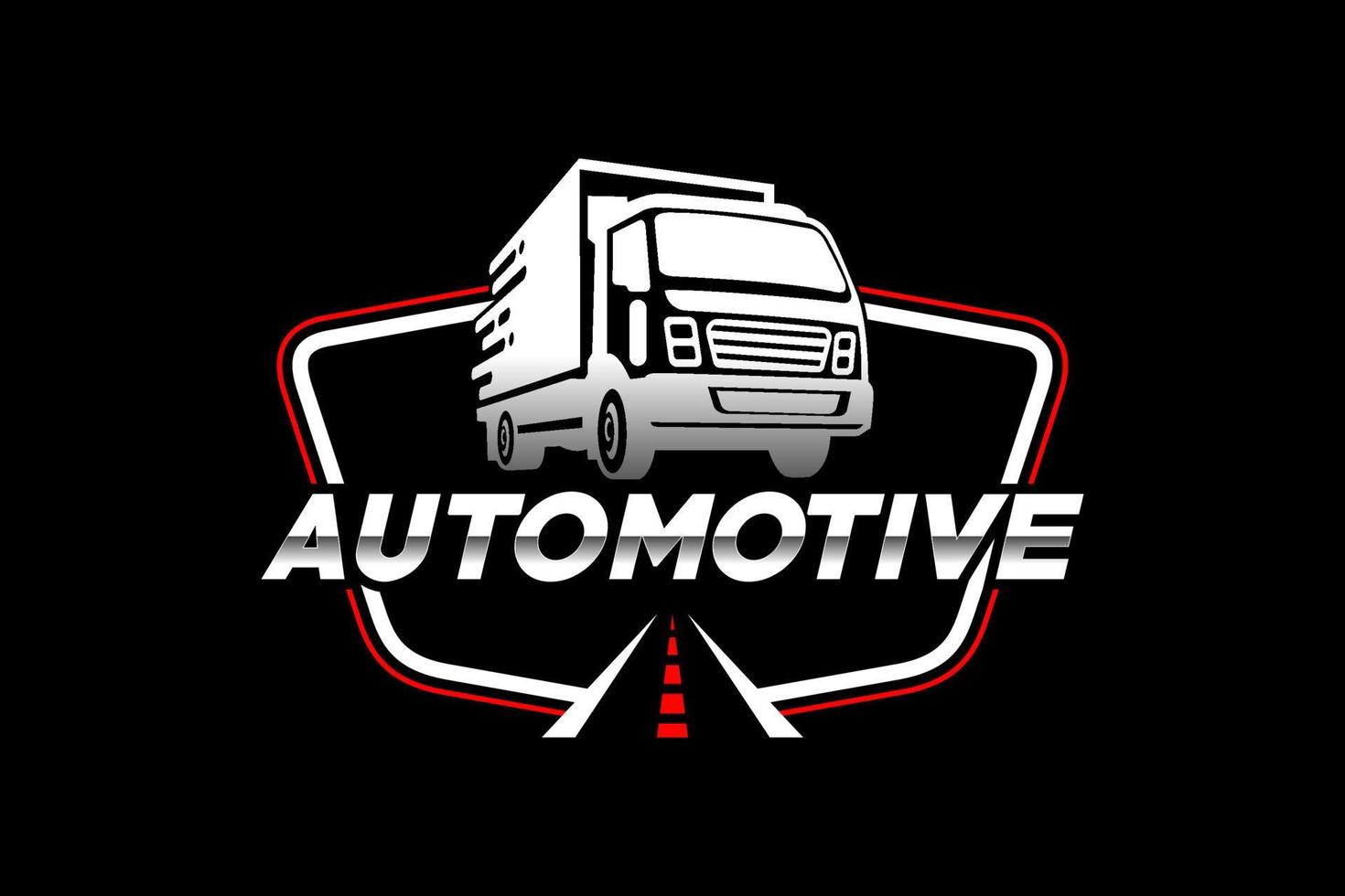 LKW-Silhouette abstrakter Logo-Vorlagenvektor. geeignet für frachtlogo, lieferlastwagen, logistiklogo vektor