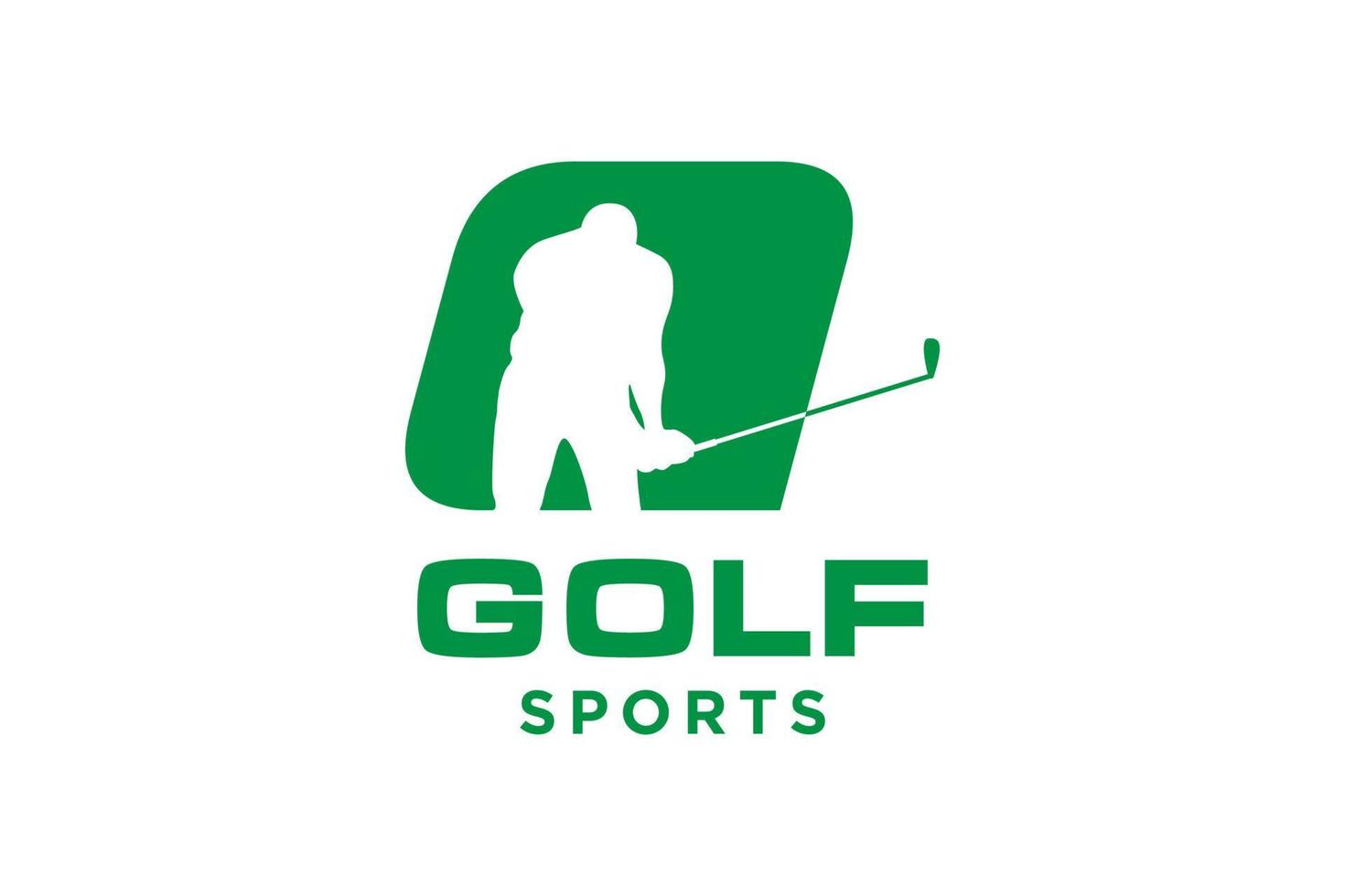 alfabetet bokstavsikon logotyp q för golf logotyp design vektormall, vektoretikett för golf, logotyp för golfmästerskap, illustration, kreativ ikon, designkoncept vektor