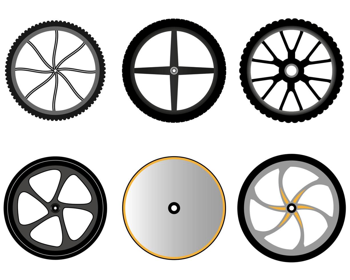 hjul för sporter cykel på en vit bakgrund vektor