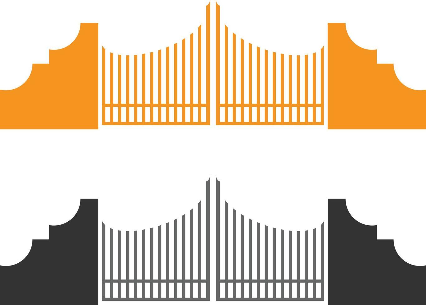 modern minimalistisk staket vektor design för Hem