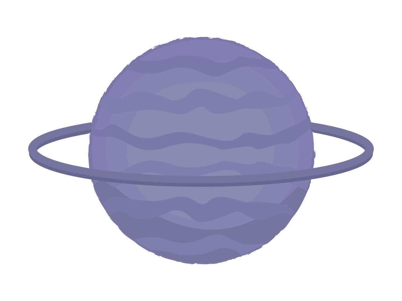 Grauer Planet mit einem Ring vektor