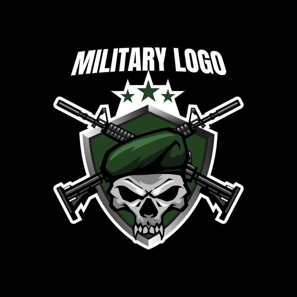 militärisches Logo-Design vektor