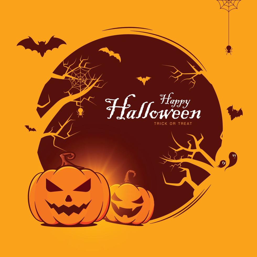 Happy Halloween-Party-Hintergrund - Vektor-Illustration vektor