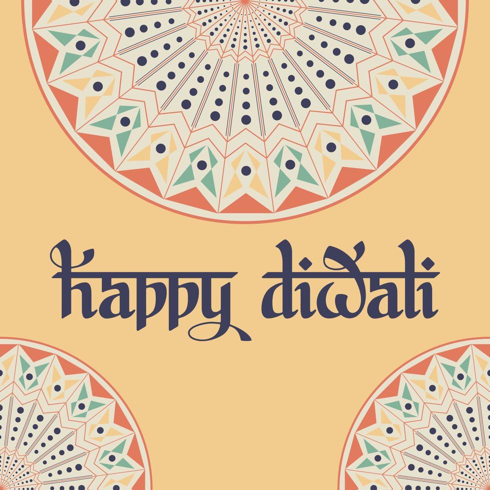 mandala, diwali, mandalakunst, glücklich, glückliches diwali, vektor, vektorhintergrund, hintergrund, künstler, diwali feier, indien, indisch vektor