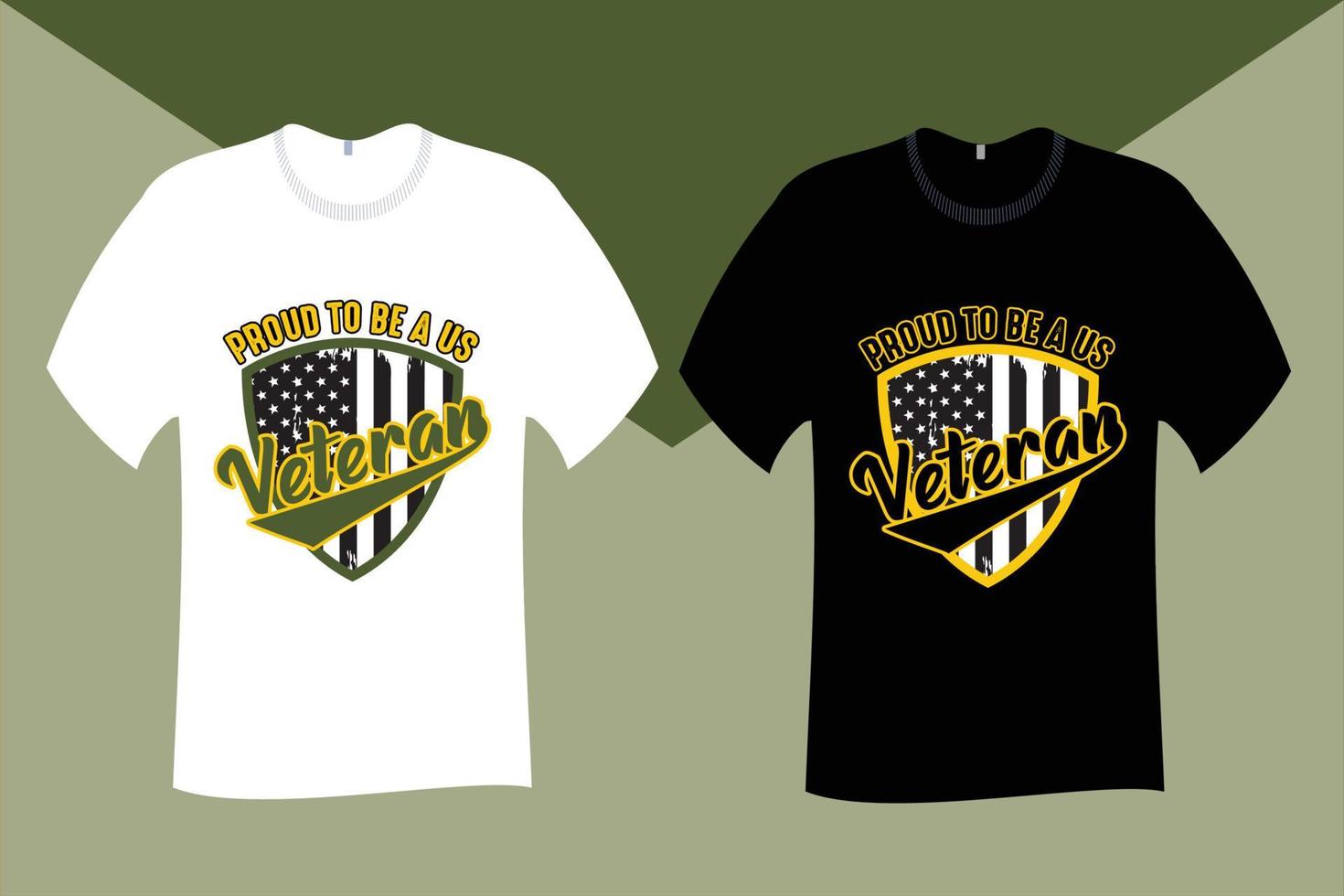 stolz darauf, ein US-Veteranen-T-Shirt-Design zu sein vektor