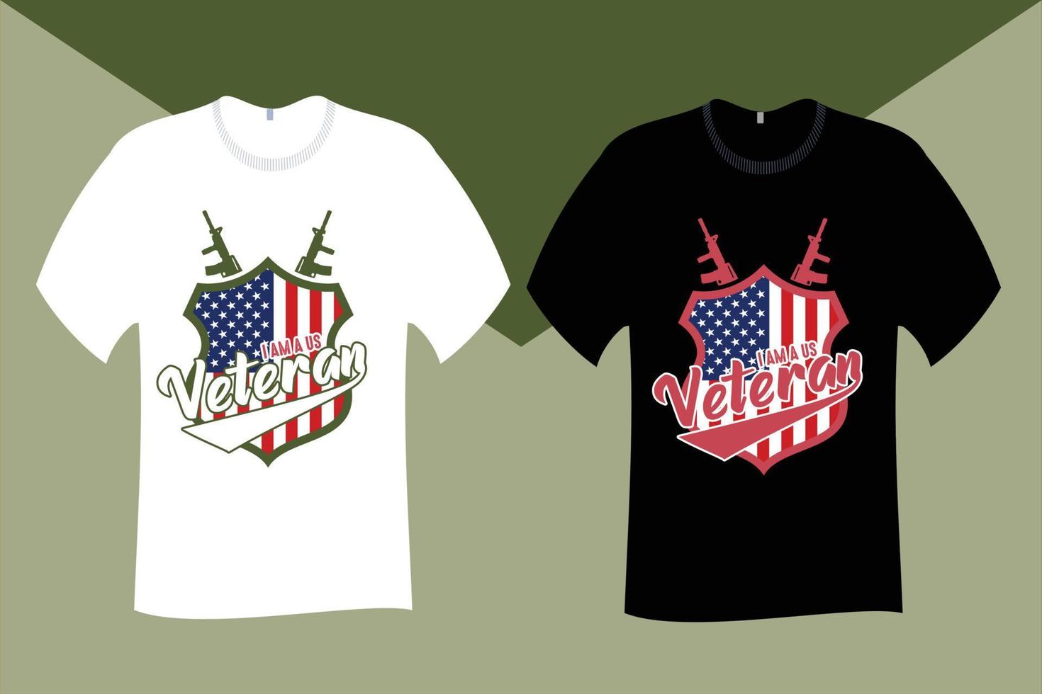Ich bin ein US-Veteranen-T-Shirt-Design vektor