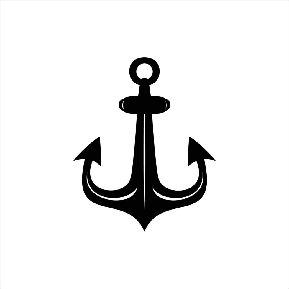 Anker-Symbol-Vektor-Illustration. nautisches Zeichen und Symbol. vektor