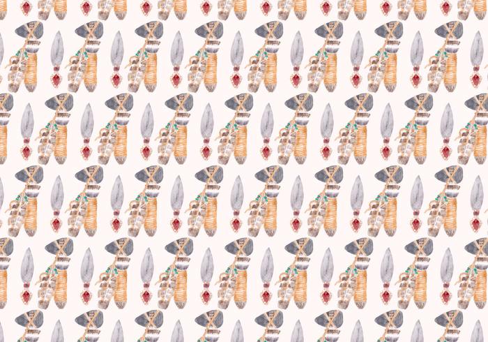 Free Vector Aquarell Native American Pattern