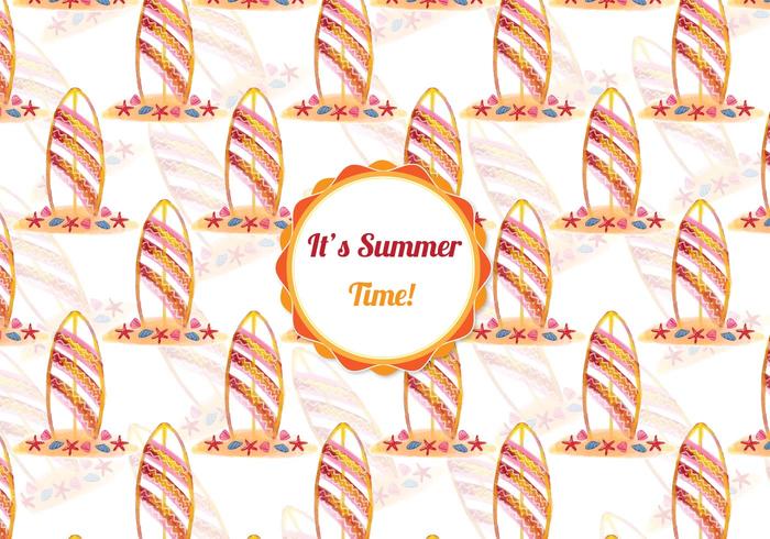 Free Vector Aquarell Surf Pattern