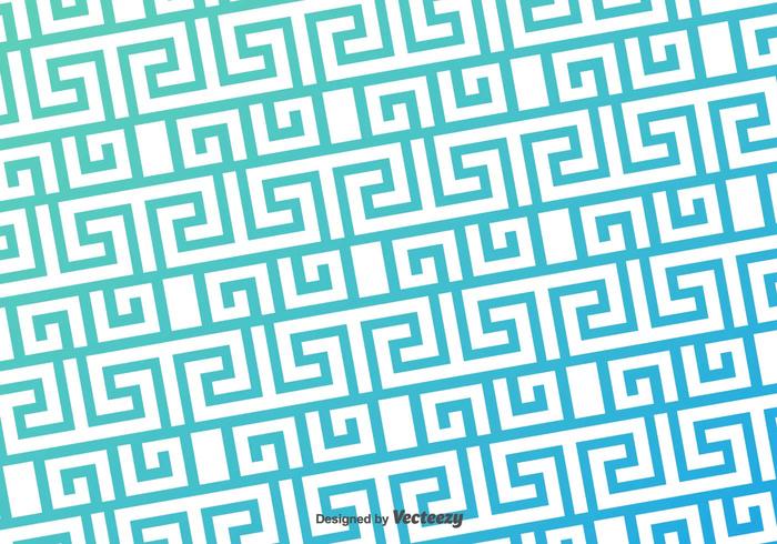 Grekisk nyckelblå mönster vektor bakgrund