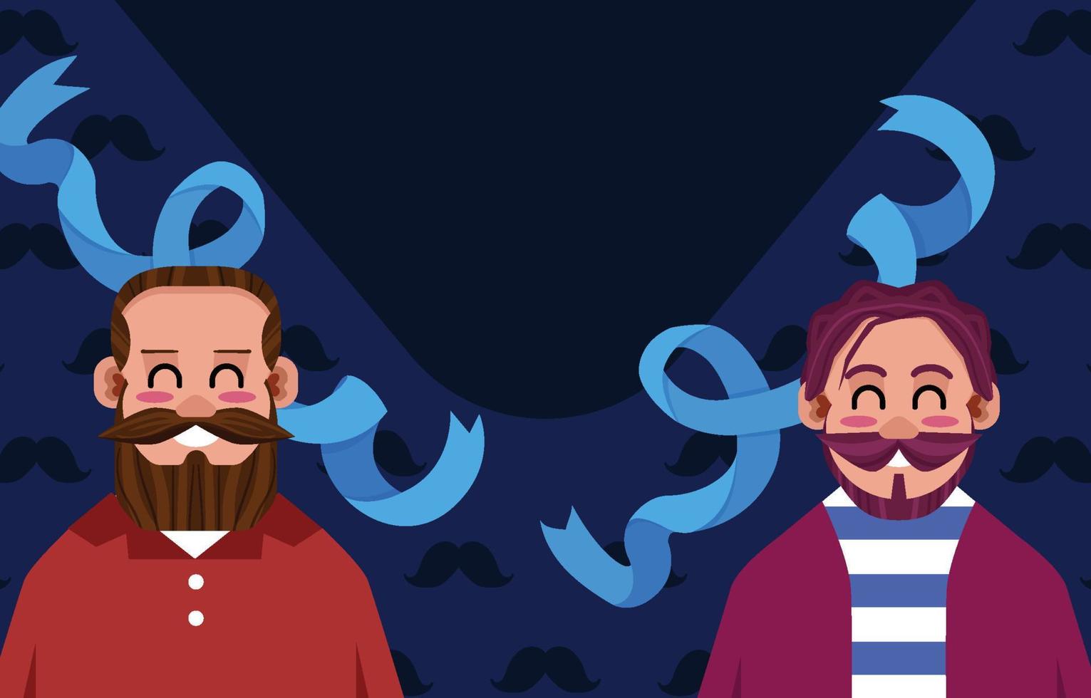 Hintergrund des Bewusstseins von Movember vektor