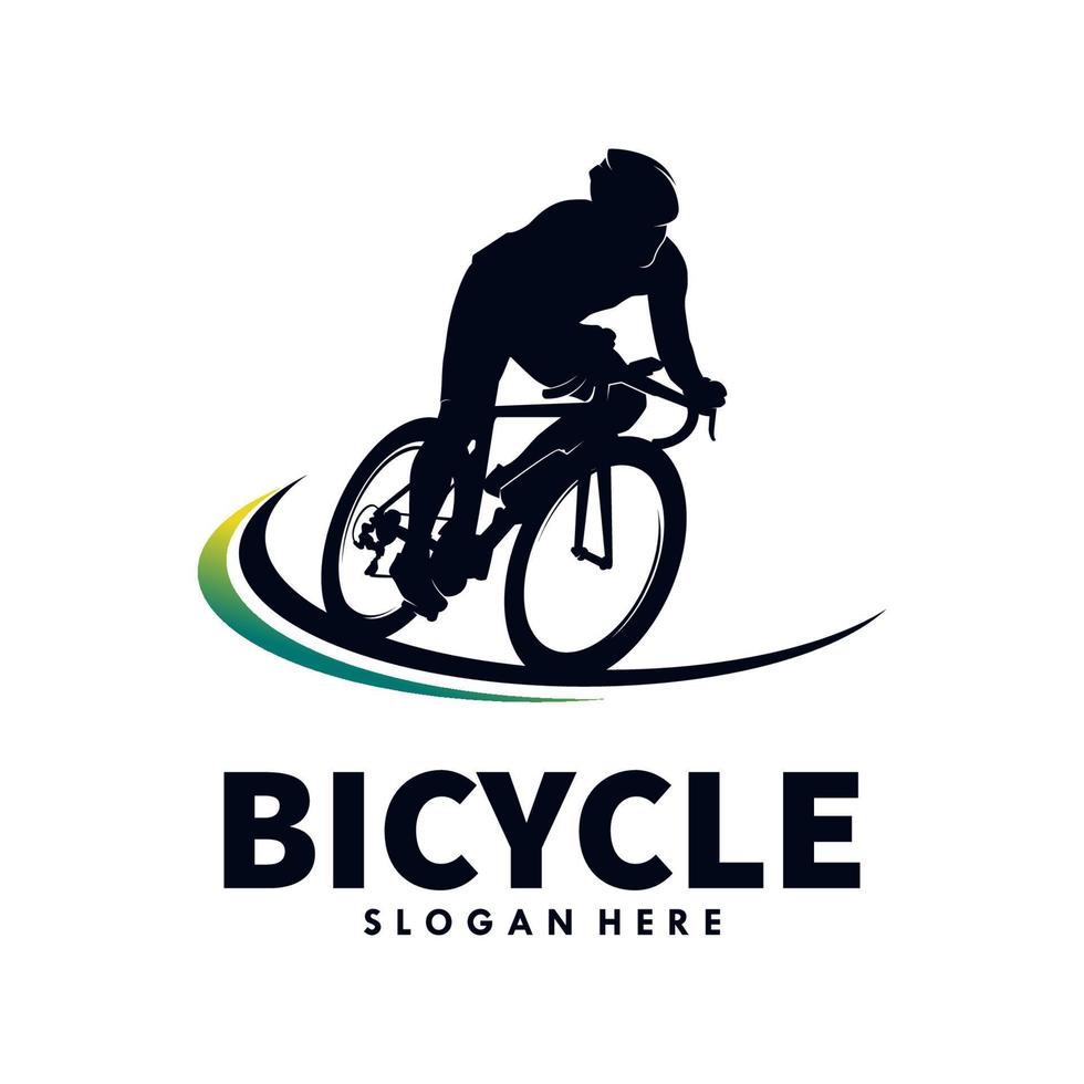 Fahrrad-Vintage-Logo-Design-Vorlage vektor