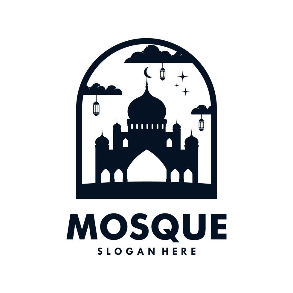 Moschee-Logo-Vorlage-Design-Vektor vektor