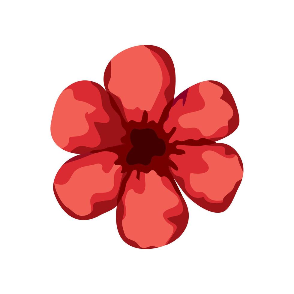 roter Blumenfrühling vektor