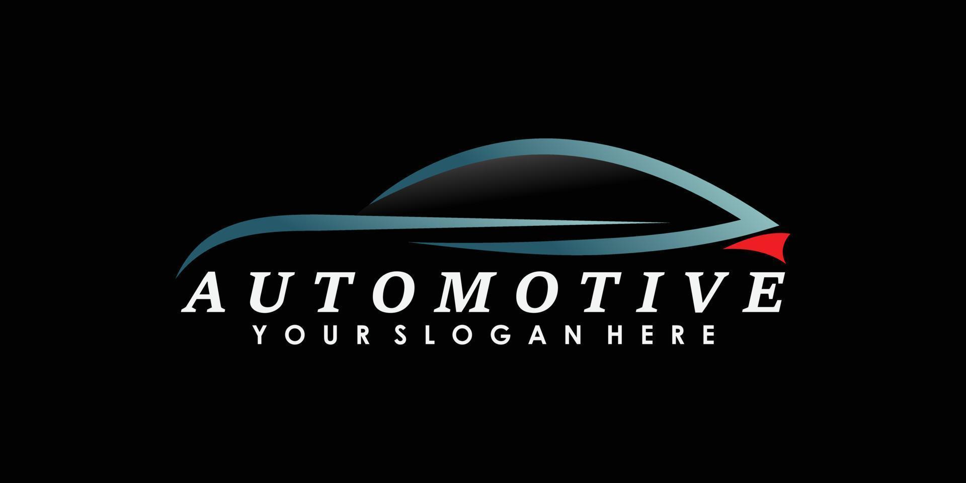 Automobil-Logo-Design mit kreativem Konzept-Premium-Vektor vektor