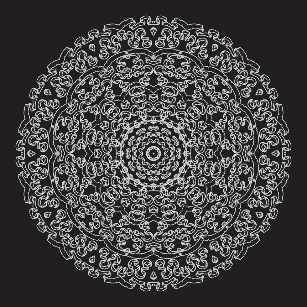 Mandala. rundes buntes Ornamentmuster. dekorative Elemente. ethnisches Muster. vektor