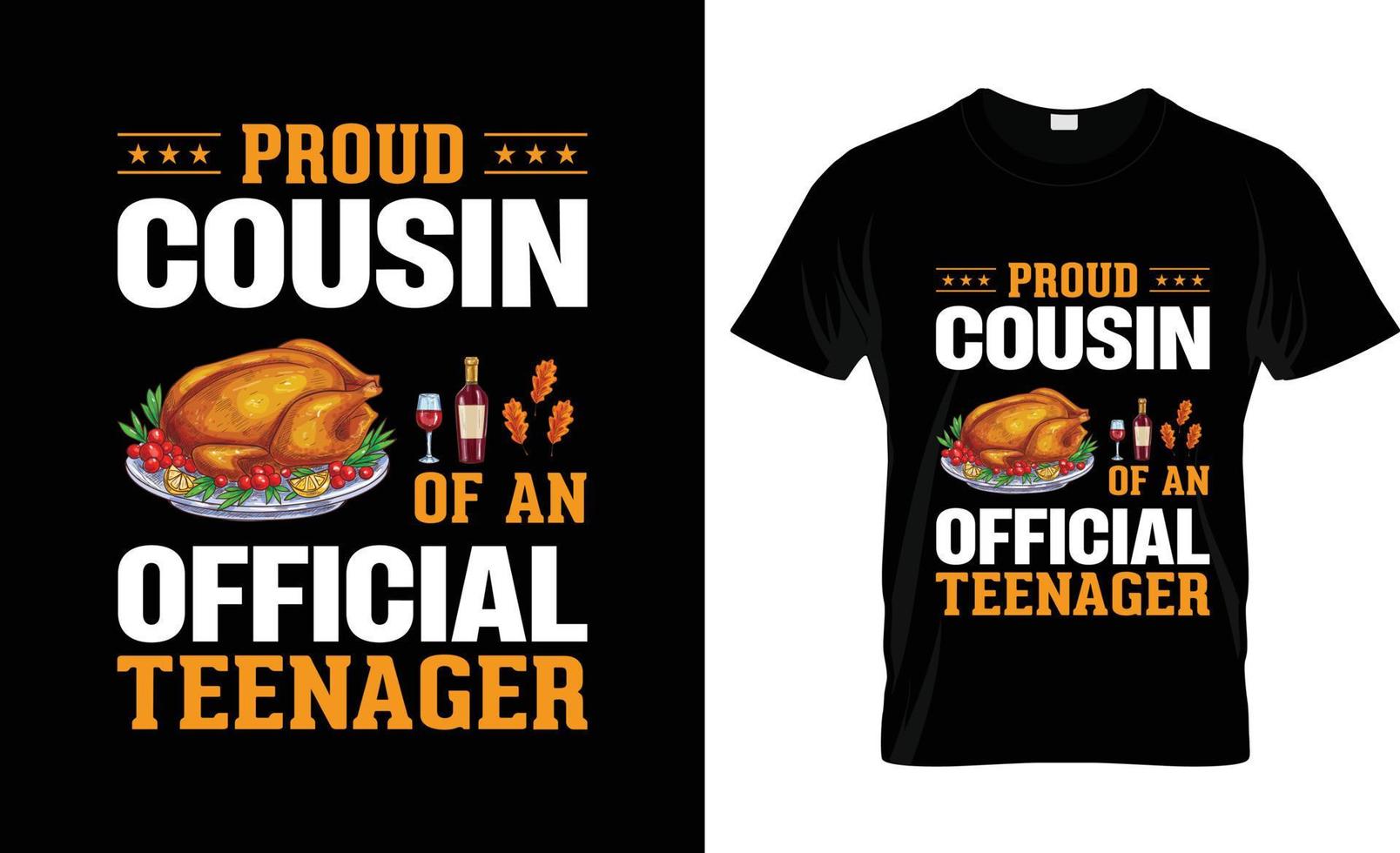 Thanksgiving-T-Shirt-Design, T-Shirt-Slogan und Bekleidungsdesign, Typografie, Druck, Vektorillustration vektor