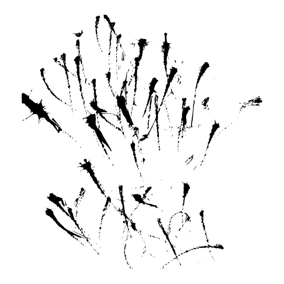 handgezeichneter Grunge-Pinselstrich. schmutzige schwarze Textur für Farbe, Hintergrund, Banner, Design. vektorillustration der kreativen kunst. vektor