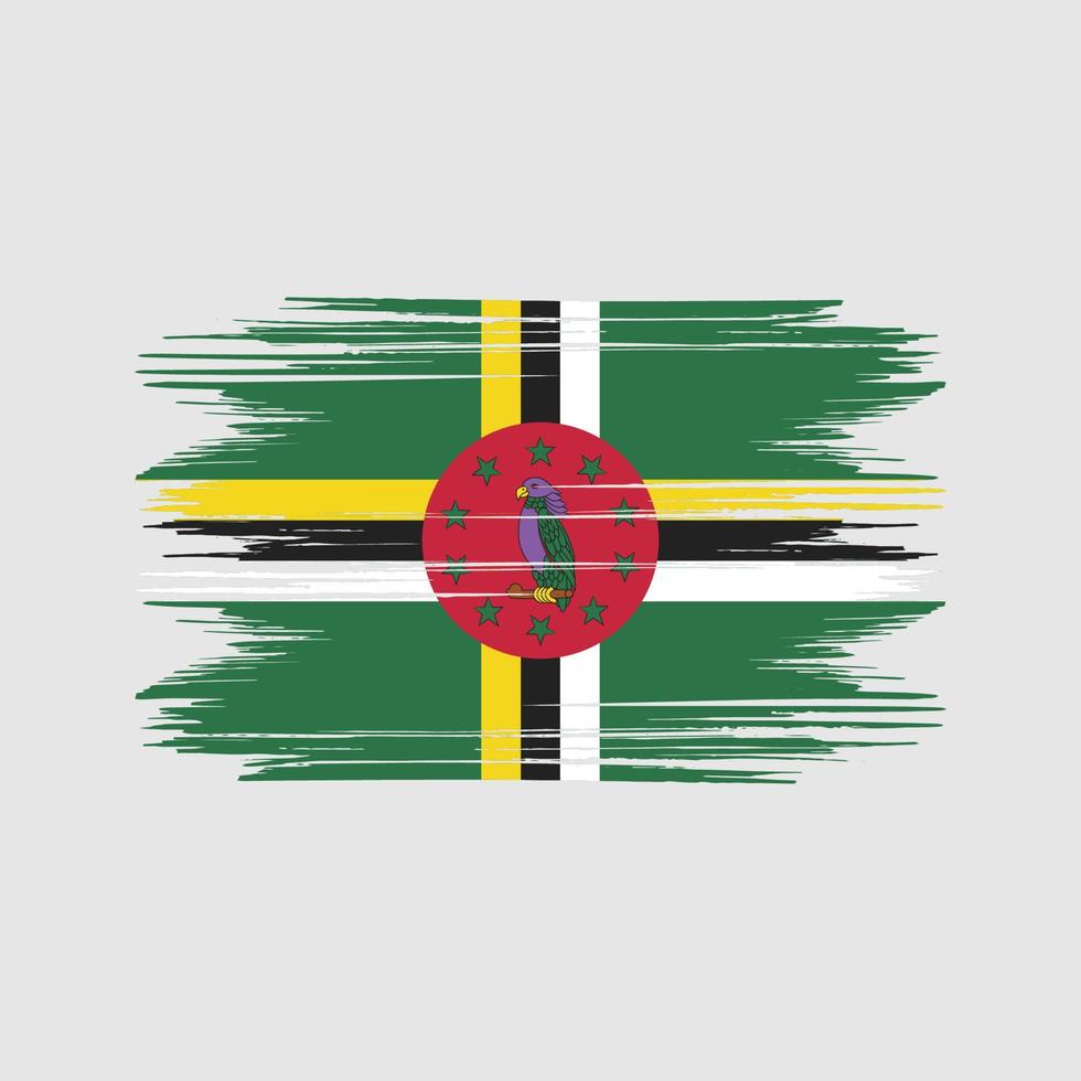 dominica flagga design fri vektor